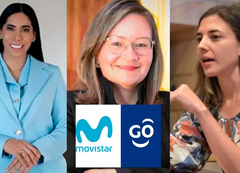 La fusión Tigo–Movistar reconfigura el mercado móvil y deja al Gobierno en el centro del debate por su doble rol como regulador y accionista. En la foto, de izquierda a derecha: Carmen Murcia (ministra TIC); Cielo Rusinque (superintendente de Industria y Comercio); Susana Gómez (representante a la Cámara) FOTO: COLPRENSA Y CORTESÍA