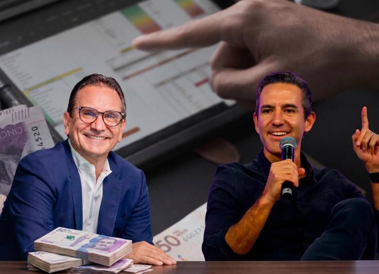 Los paisas David Vélez y Juan Carlos Mora son los líderes empresariales mejores calificadores en la medición Merco 2026. FOTO: Colprensa y El Colombiano.