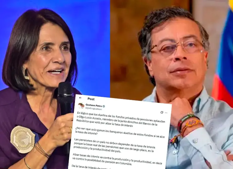 El presidente Gustavo Petro cuestionó duramente el respaldo empresarial hacia la codirectora, intensificando el debate sobre la autonomía del Banco de la República y la gestión de la política monetaria en la que participa Olga Lucía Acosta. FOTO CORTESÍA ASOFONDOS Y COLPRENSA