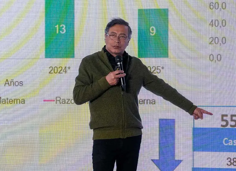 El presidente Gustavo Petro en la alocución presidencial del 27 de agosto. FOTO: PRESIDENCIA DE COLOMBIA. 