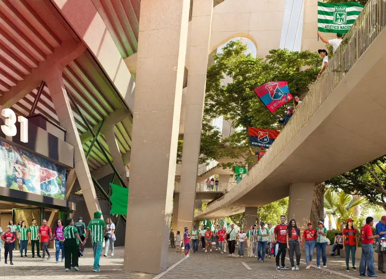 Aspecto del nuevo estadio Atanasio Girardot. FOTO: Cortesía Alcaldía