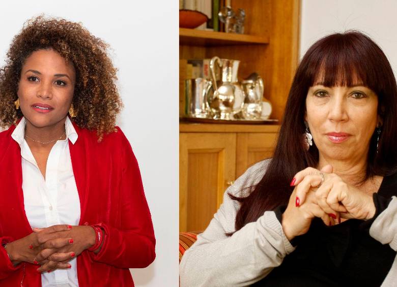 Mábel Lara y María Jimena Duzán. FOTOS: EL COLOMBIANO Y COLPRENSA