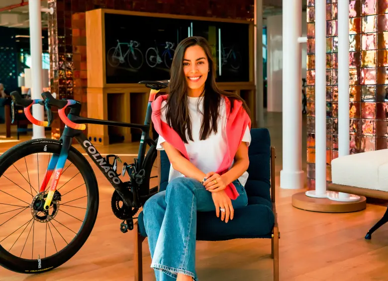La antioqueña Melissa Moncada, de 31 años de edad, es una gran embajadora de Colombia en el Medio Oriente. Expresa que desea ver más representantes del país en los equipos UAE. FOTO CORTESÍA