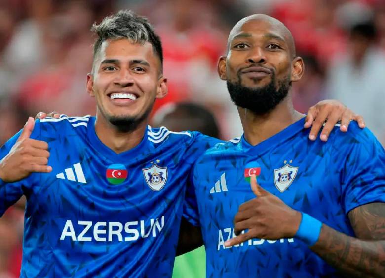  Camilo Durán y Kevin Median, los colombianos que sorprenden en el Qarabag. FOTO: GETTY 