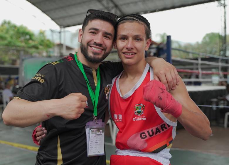 Pablo Castaño, boxeador del Municipio de Guarne que destacó por su estilo en Boxeo durante los Juegos Departamentales 2025. Foto: Cortesía @necio.audiovisual. 