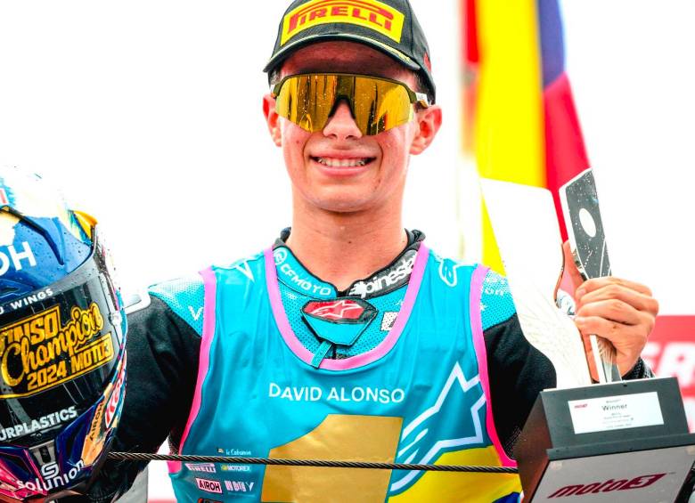 David Alonso seguirá llevando en alto la bandera colombiana en el motociclismo mundial. FOTO GETTY