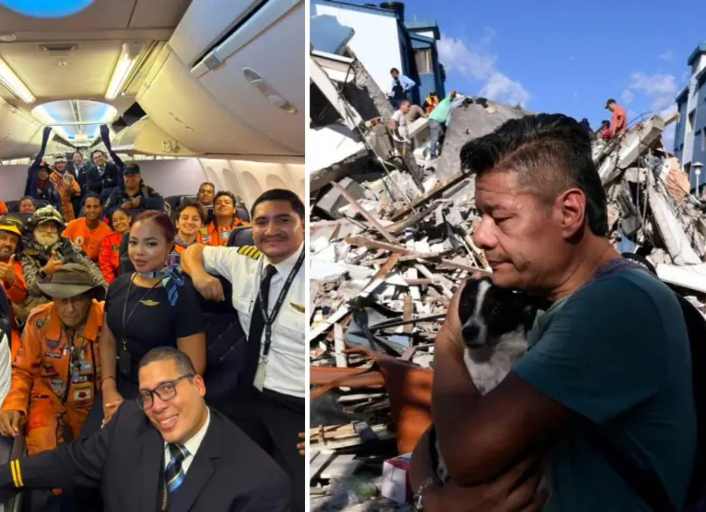 Brigada Topos Azteca se moviliza a Colombia para atender emergencia por terremoto. FOTOS: REDES Y AFP