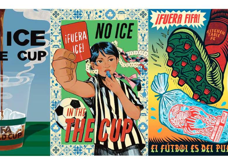 Estos son algunos de los carteles diseñados por los artistas de EE.UU. FOTO: Hana Natsuhara, Shaina Lu y Kill Joy