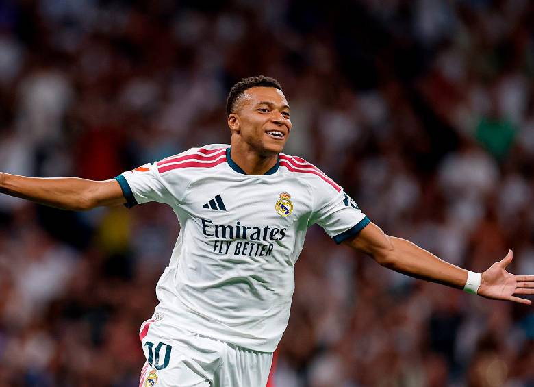Kylian Mbappé suma 7 goles en la temporada con el Real Madrid. FOTO: X RealMadrid