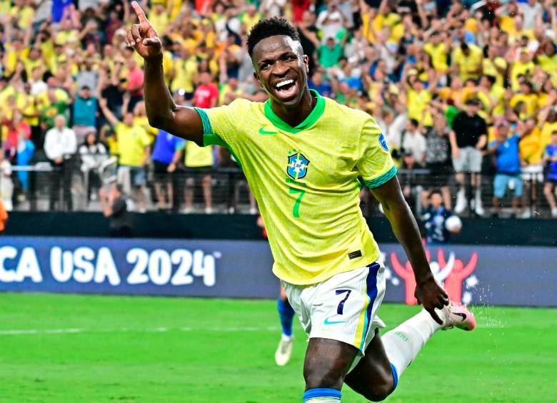 Vinícius Junior fue la gran figura de Brasil frente a Paraguay. FOTO AFP
