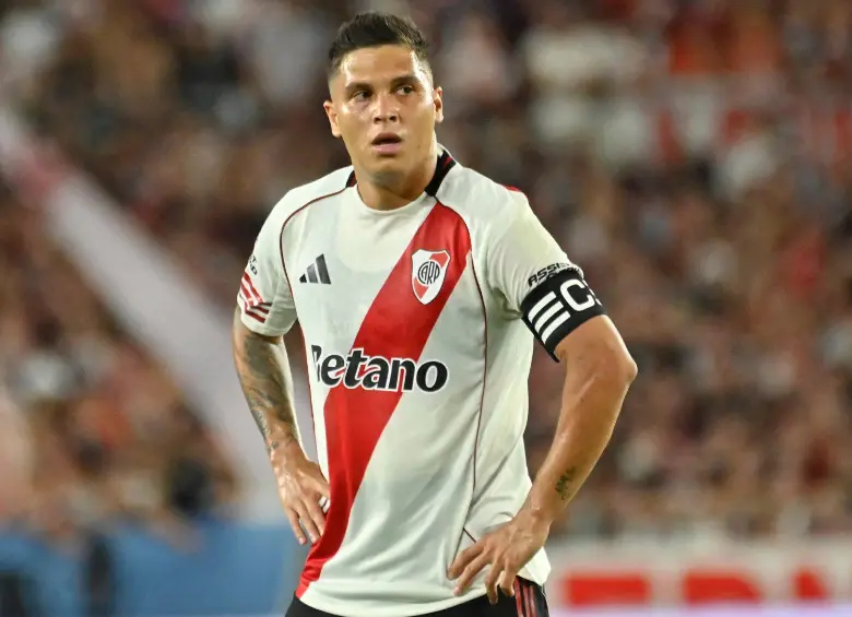 La lesión de Quintero se produjo en el partido que River Plate le ganó 1-0 a Carabobo por la Copa Sudamericana. FOTO @RiverPlate