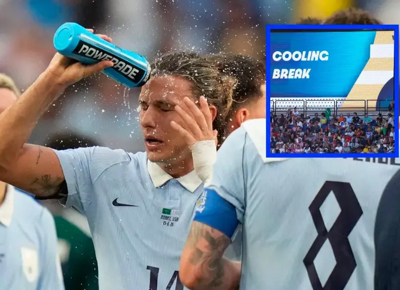Cada partido del Mundial 2026 incluye dos pausas de hidratación que abrieron nuevos espacios publicitarios para las cadenas de televisión. FOTO: AFP