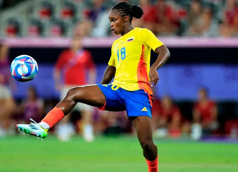 Linda Caicedo, una de las figuras de Colombia ante Brasil. FOTO AFP