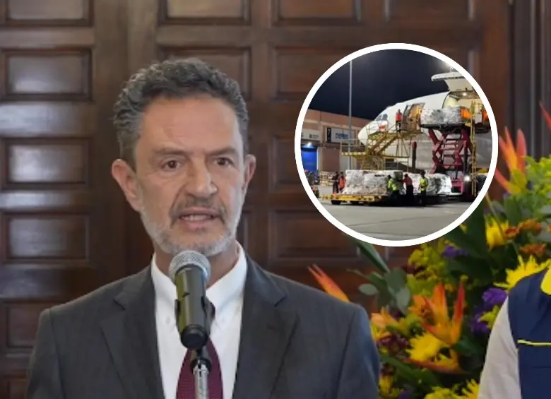 El canciller Omar Bula confirmó que ya ha llegado ayuda internacional al país. Foto: Cancillería. 