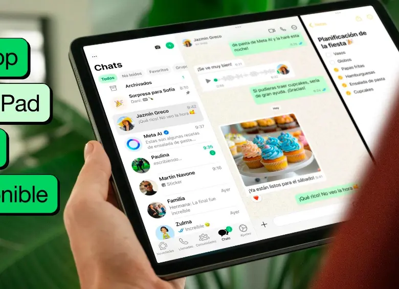 WhatsApp para iPad ya está disponible para su descarga desde la tienda de aplicaciones de Apple App Store. Foto WhatsApp. 