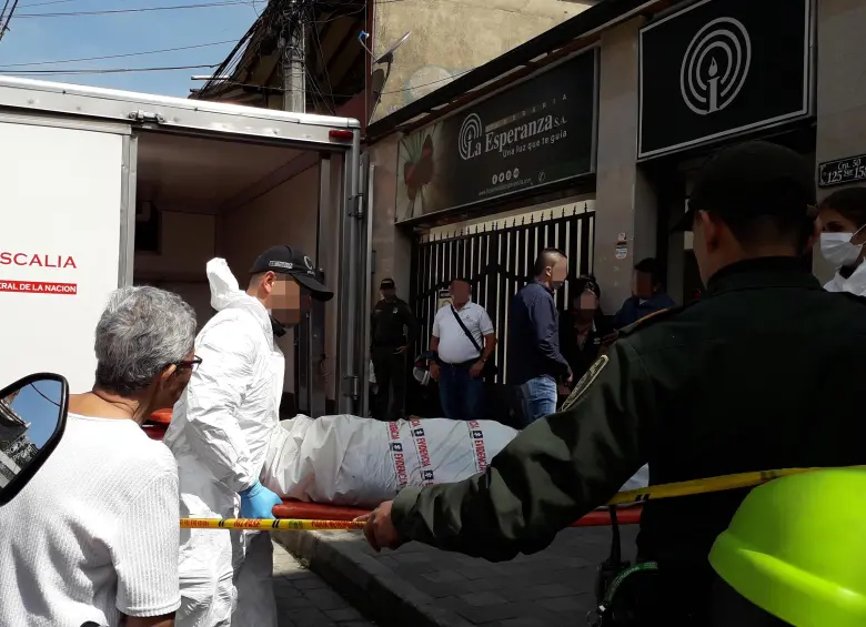 Foto de referencia del levantamiento de un cuerpo. FOTO el colombiano