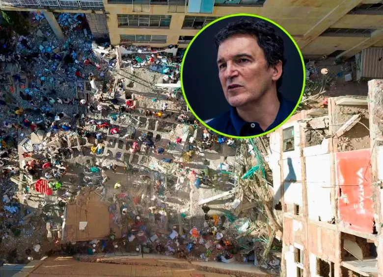 Juan Esteban Calle, presidente del Grupo Argos, propuso sumar la capacidad del sector privado a la reconstrucción de las zonas afectadas por el terremoto. FOTO MANUEL SALDARRIAGA Y JULIO CÉSAR HERRERA 