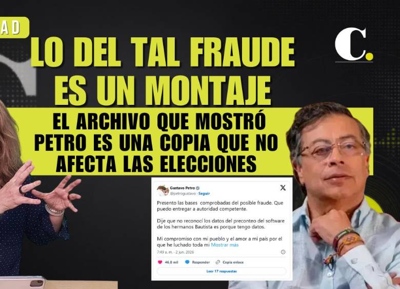 Lo del tal fraude es un montaje: el archivo que mostró Petro es una copia que no afecta las elecciones