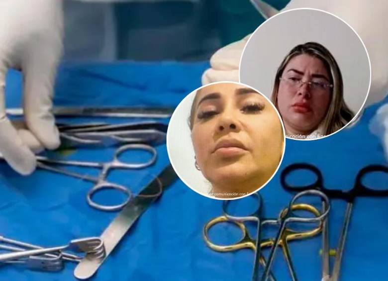 Estas son Yarleny Mosquera Aguirre y Elizabeth Rojas Tobón, señaladas como las articuladoras principales de esta clínica clandestina en Medellín. FOTO: Cortesía Fiscalía General de la Nación / Juan Antonio Sánchez