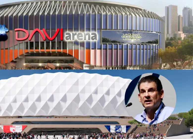 Davivienda, que lidera Javier Suárez, apuesta por el nuevo Daviarena en Sabaneta; mientras Grupo Aval, que lidera Luis Carlos Sarmiento Gutiérrez, transformará El Campín en Bogotá. FOTO CORTESÍA