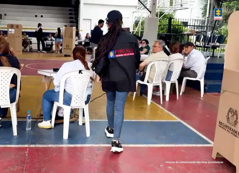 a Fiscalía entregó balance de detenciones por delitos electorales durante jornada electoral. Fotografías cortesía Fiscalía General de la Nación.