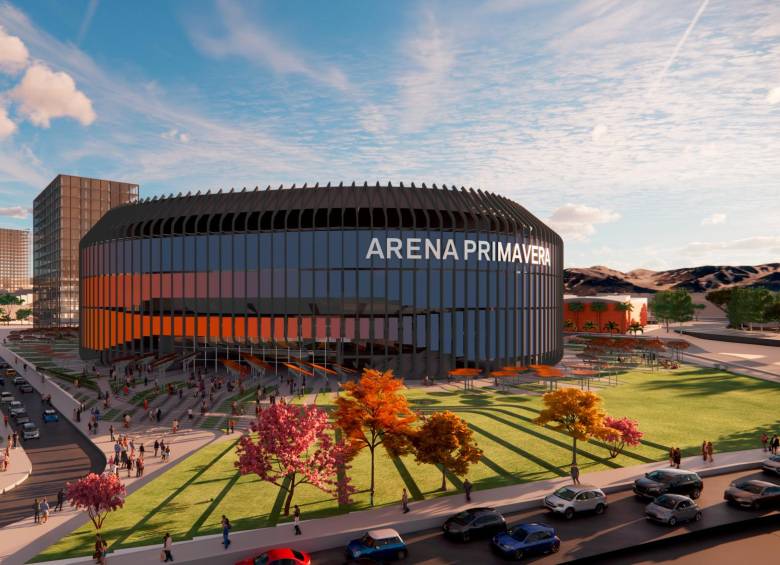Imagen del proyecto de Arena Primavera, que tendrá un aforo para 16.000 espectadores. Su costo serán unos 200 mil millones de pesos. FOTO: Cortesía 