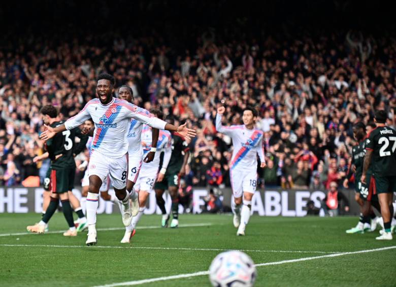 El volante vallecaucano Jéfferson Lerma, de 31 años, anotó su primer gol de la temporada con el Crystal Palace inglés. Foto: tomada del x de @CrystalPalace