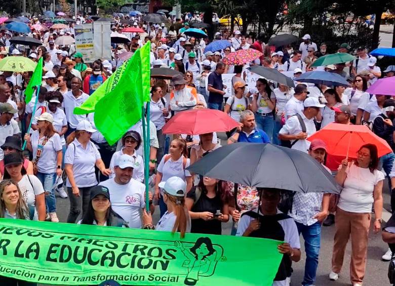 Las manifestaciones partirán de la sede del sindicato de maestros de Antioquia. FOTO: JULIO HERRERA