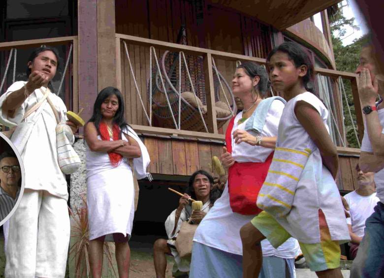 Mamos Arhuacos y Koguis, acompañados por la Fundación SonidoSelva. Foto: Alcaldía de Santa Marta