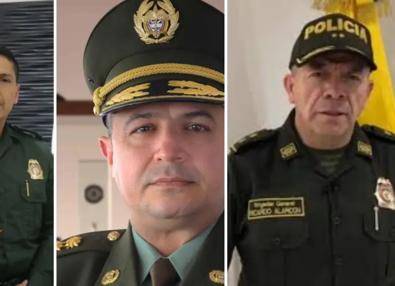 El Gobierno formalizó el regreso al servicio activo de los mayores generales Alejandro Barrera, Norberto Mujica y Ricardo Alarcón, quienes asumirán la Dirección, Subdirección y Jefatura Nacional del Servicio de Policía. FOTO: POLICÍA.