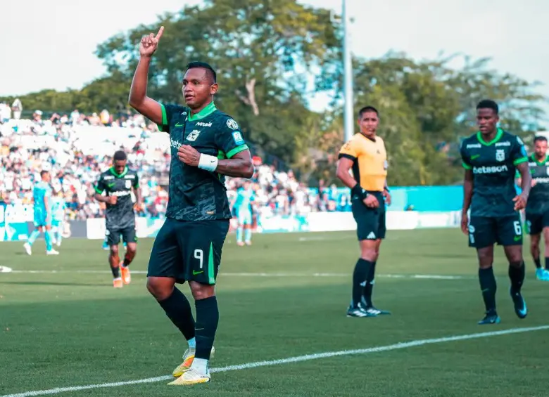 El futbolista cordobés Alfredo Morelos es uno de los mejores delanteros que tiene el fútbol colombiano. Es figura de Nacional. Foto: tomada del x de Atlético Nacional 