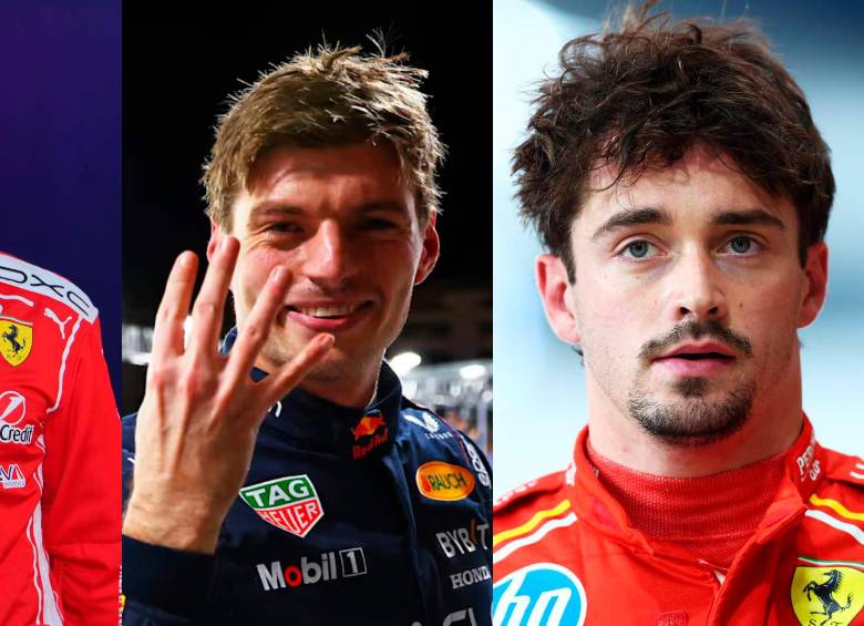 El crecimiento comercial de la Fórmula 1 ha impulsado contratos cada vez más altos para los pilotos. De izquierda a derecha: Lewis Hamilton, Max Verstappen y Charles Leclerc. FOTO: CORTESÍA ESCUDERÍAS Y F-1