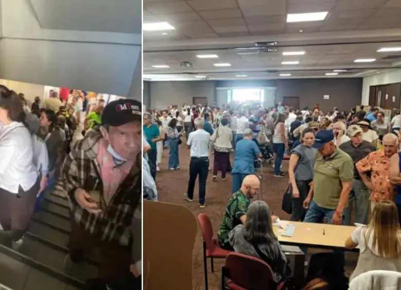 El centro comercial indicó que la Registraduría asignó el puesto dentro del complejo. FOTO: Redes sociales / Cristian Álvarez B.