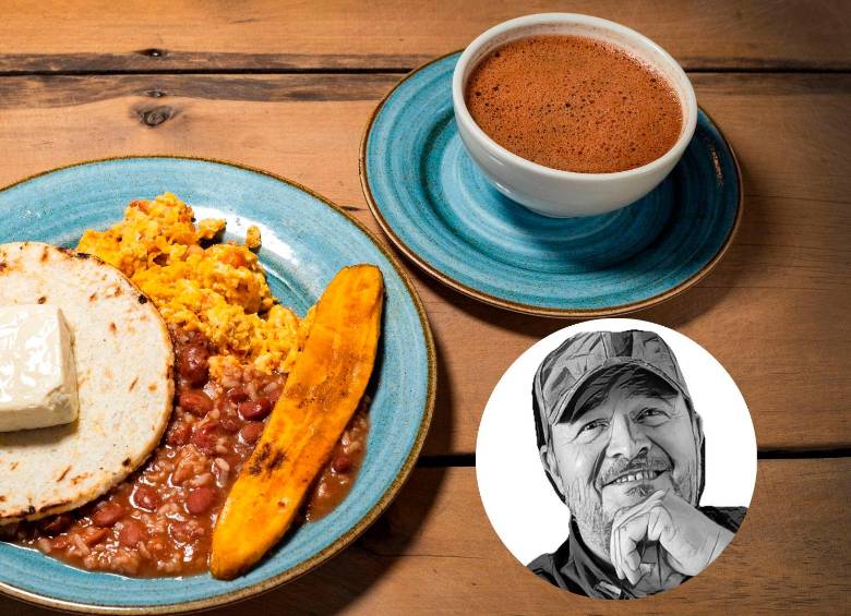Plato tradicional de calentao paisa, preparado con frisoles, arroz, plátano maduro, huevo, carne y arepa, símbolo de la cocina y hospitalidad antioqueña. FOTO Getty