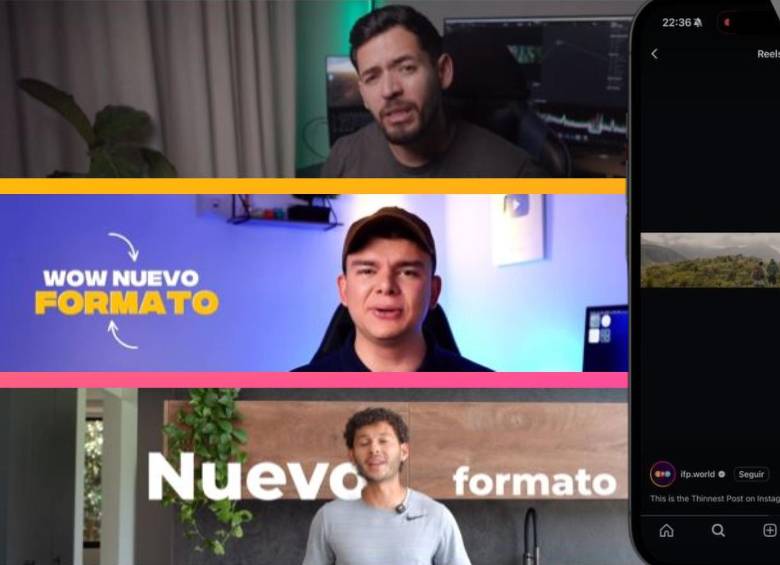 Ejemplos del nuevo formato de video 5120×1080 en Instagram, tendencia ultra panorámica que se edita en programas de edición profesional. FOTO EL COLOMBIANO/Instagram