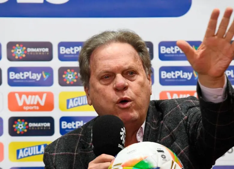 Ramón Jesurún, presidente de la Federación Colombiana de Fútbol. FOTO COLPRENSA