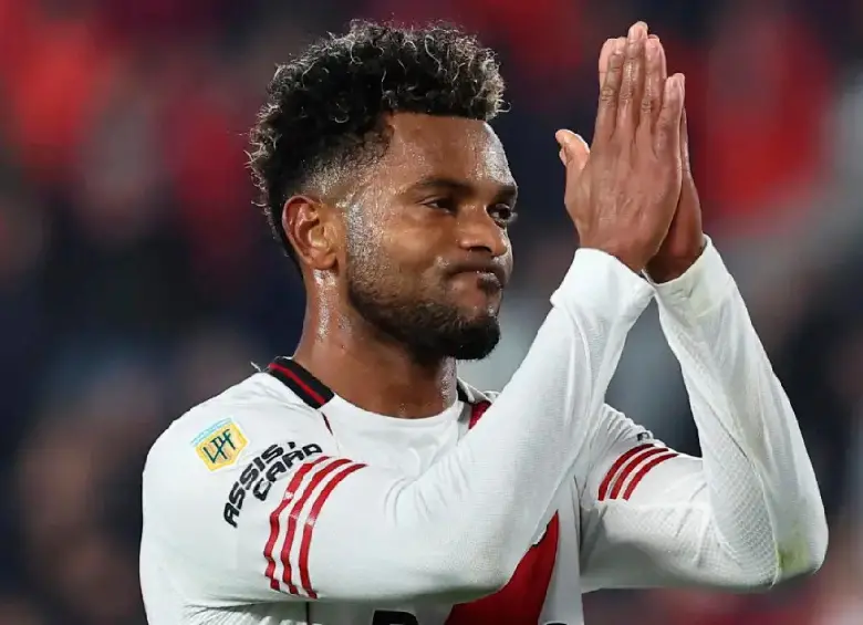 Miguel Ángel Borja llegó a River Plate en 2022. FOTO AFP