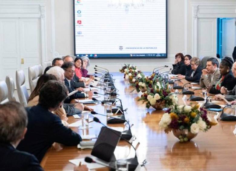 Las reuniones del gabinete del presidente Gustavo Petro se habrían tornado tensas durante los últimos días. Al parecer, hay dos bandos. FOTO: CORTESÍA