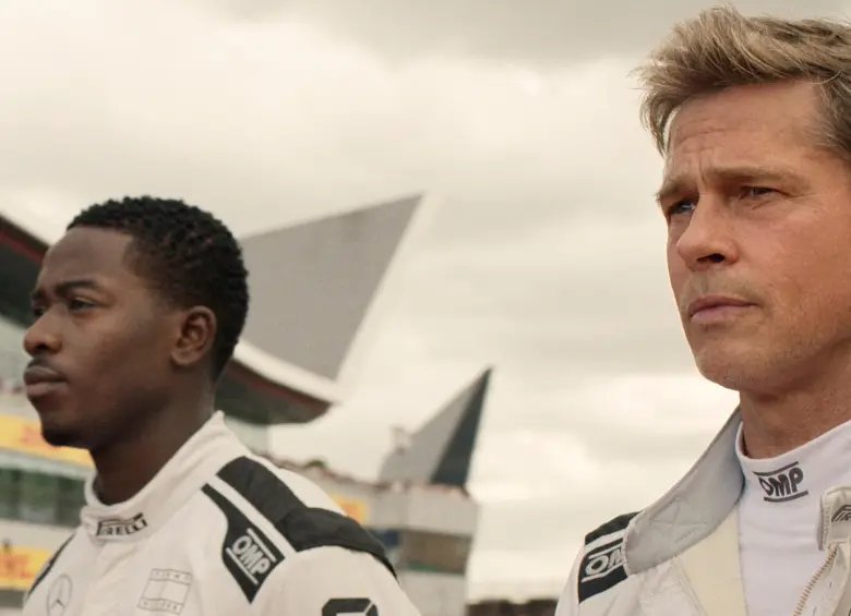 Damson Idris a la izquierda y Brad Pitt, a la derecha, tuvieron un intenso entrenamiento para esta película. FOTO Cortesía