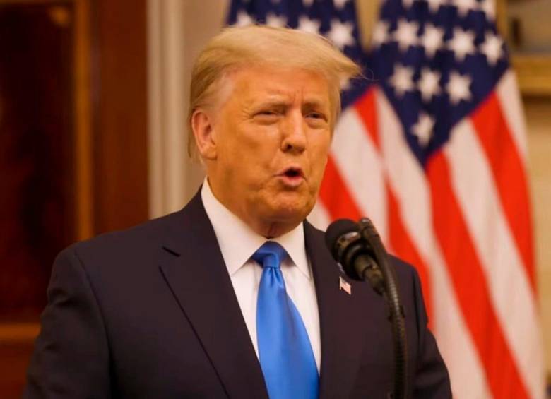 Donald Trump ha sido fuertemente criticado por la toma del Capitolio. FOTO EFE