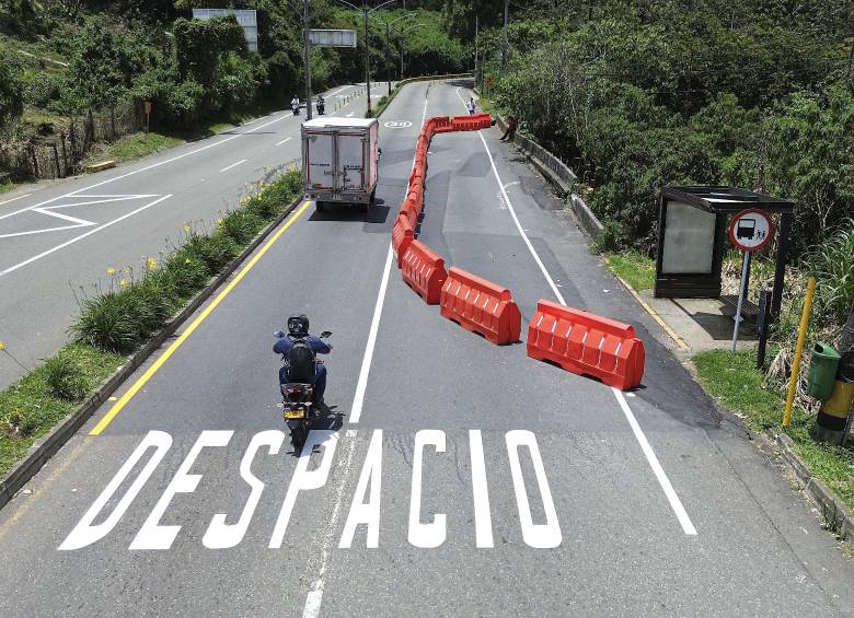 Imagen de referencia de las obras en el sector Chuscalito de Las Palmas. Foto: Manuel Saldarriaga Quintero.