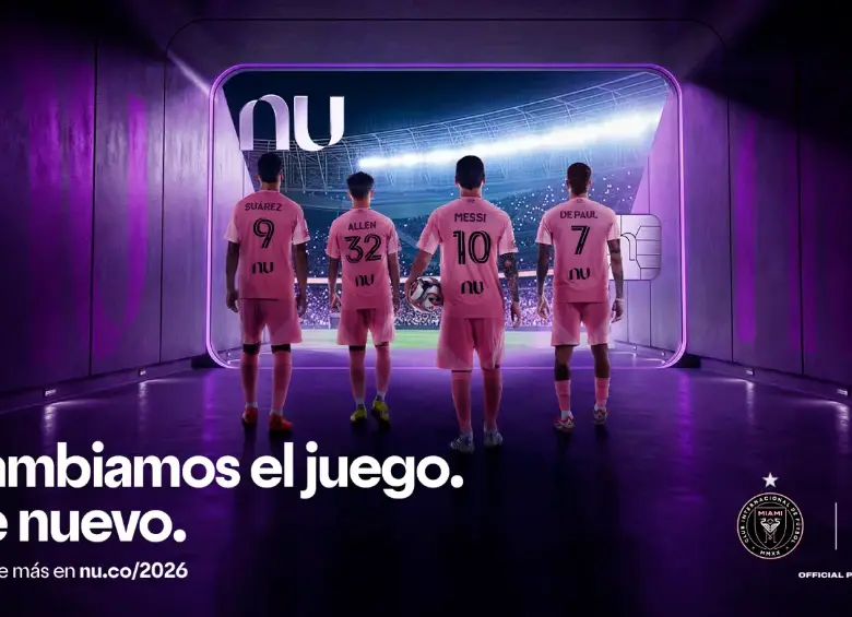 La alianza entre Nu e Inter Miami incluye presencia en la camiseta del club y espacios exclusivos como el Nu Club y la Nu Plaza. fotos cortesía. 