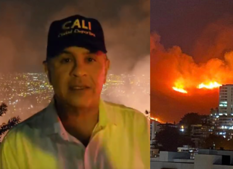 El incendio se prolongó por 14 horas. FOTO: redes sociales Alcaldía de Cali