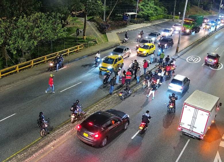 Así fue el momento del accidente. Foto: cortesía.