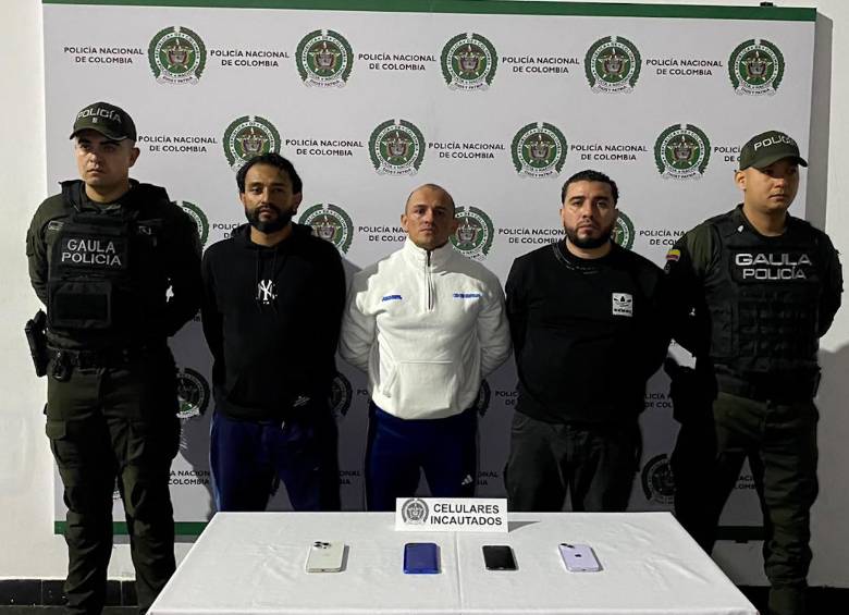 Imagen de los presuntos integrantes de ‘Combo 13 de Noviembre’ capturados.