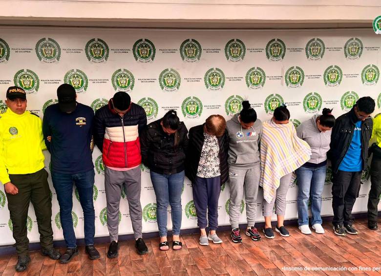 Los capturados deberán responder por los delitos de concierto para delinquir agravado y lavado de activos. FOTO CORTESÍA 