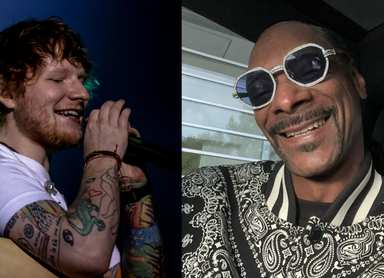 Ed Sheeran dijo que había perdido temporalmente la vista a causa de la marihuana de Snoop Dogg. FOTO: COLPRENSA / INSTAGRAM SNOOP DOGG