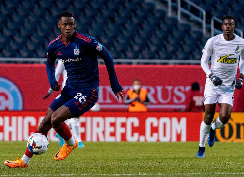 El atacante Jhon Jáder Durán (18 años) fue citado nuevamente tras los amistosos ante México y Honduras. FOTO chicago fire