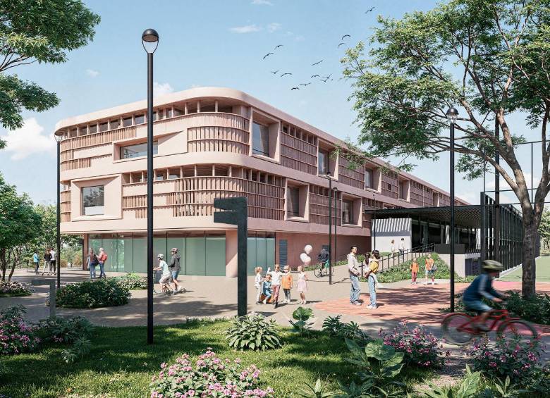 Así luciría el futuro jardín de Buen Comienzo cuando sea terminado.