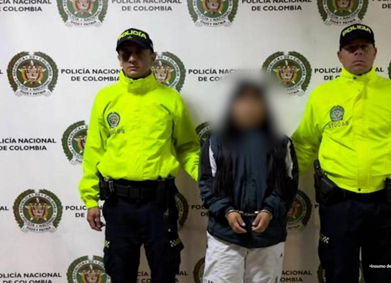 Gaby Arianna Epinayuu, de 18 años, fue enviada a prisión al ser señalada del asesinato de su hijo de siete meses de nacido en Bello. FOTO: CORTESÍA POLICÍA METROPOLITANA